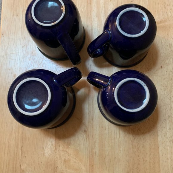 4 TIENSHAN MUGS GREEN & BLUE - Picture 3 of 5